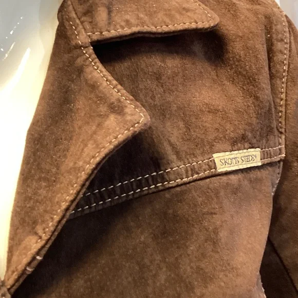 Skotts Washable Suede Brown Suede Jacket size Medium - Picture 2 of 7